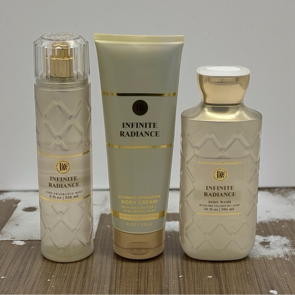 NWT Bath & Body Works Infinite Radiance Everyday Luxuries Body Care Gift Set - Picture 2 of 6